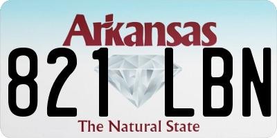 AR license plate 821LBN