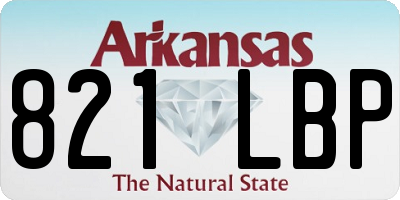 AR license plate 821LBP