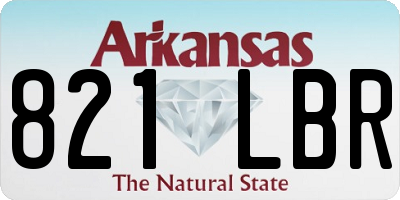 AR license plate 821LBR
