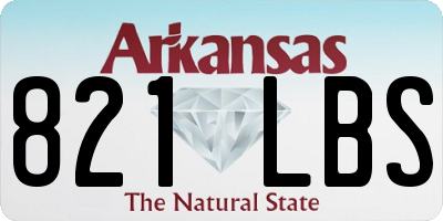 AR license plate 821LBS