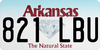 AR license plate 821LBU