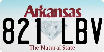 AR license plate 821LBV
