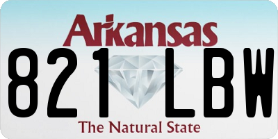 AR license plate 821LBW