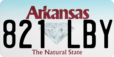 AR license plate 821LBY