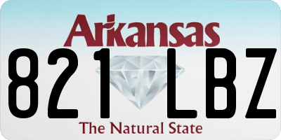 AR license plate 821LBZ