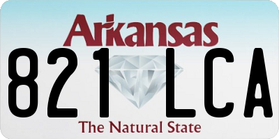 AR license plate 821LCA