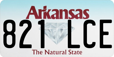 AR license plate 821LCE
