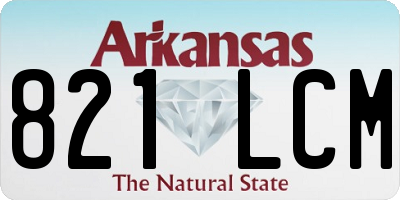 AR license plate 821LCM