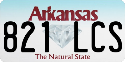 AR license plate 821LCS