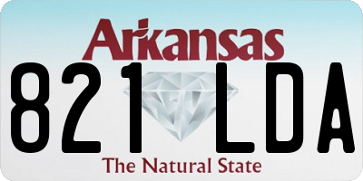 AR license plate 821LDA