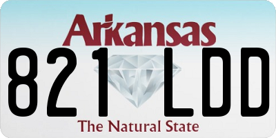 AR license plate 821LDD