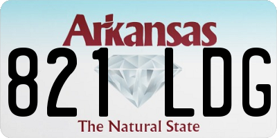 AR license plate 821LDG