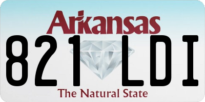 AR license plate 821LDI