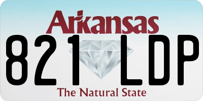 AR license plate 821LDP