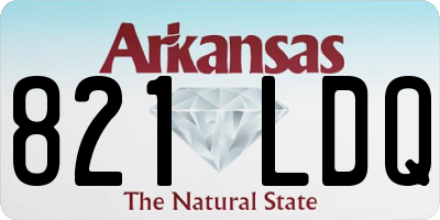 AR license plate 821LDQ