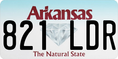AR license plate 821LDR