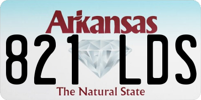 AR license plate 821LDS