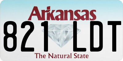 AR license plate 821LDT