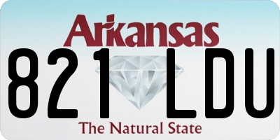 AR license plate 821LDU