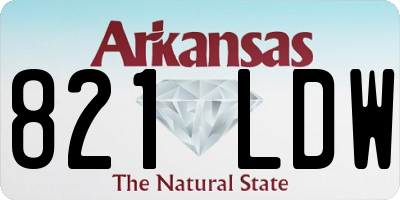 AR license plate 821LDW