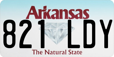 AR license plate 821LDY