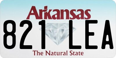 AR license plate 821LEA