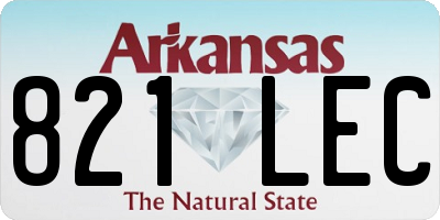 AR license plate 821LEC