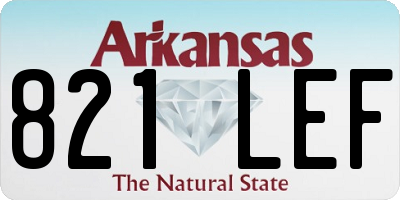 AR license plate 821LEF