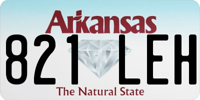 AR license plate 821LEH