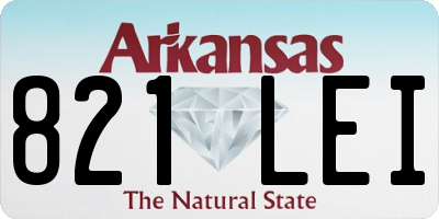 AR license plate 821LEI