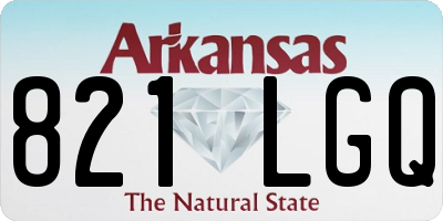 AR license plate 821LGQ