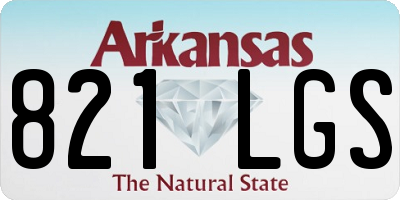 AR license plate 821LGS