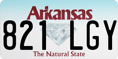 AR license plate 821LGY