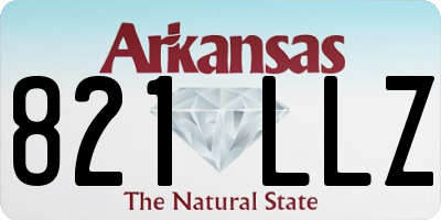 AR license plate 821LLZ
