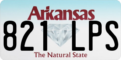 AR license plate 821LPS