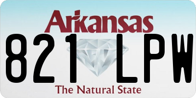 AR license plate 821LPW