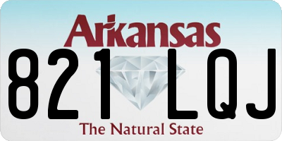 AR license plate 821LQJ