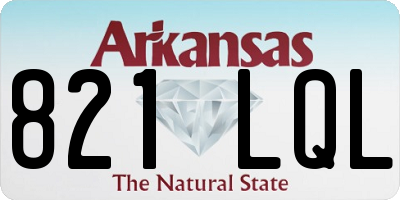 AR license plate 821LQL