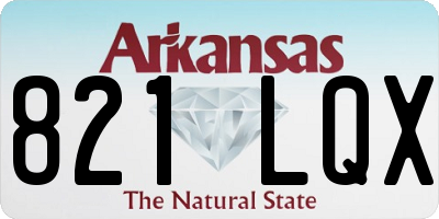 AR license plate 821LQX