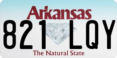 AR license plate 821LQY