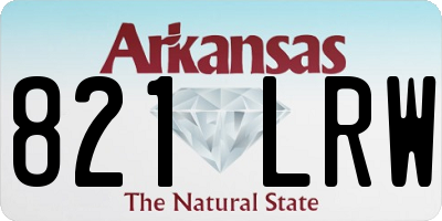 AR license plate 821LRW