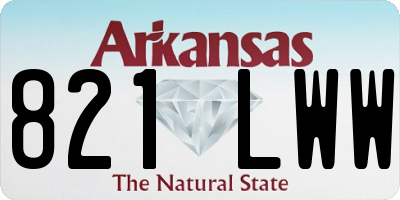 AR license plate 821LWW