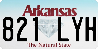 AR license plate 821LYH