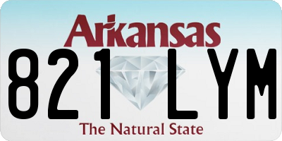 AR license plate 821LYM