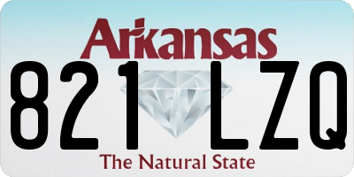 AR license plate 821LZQ