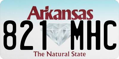 AR license plate 821MHC
