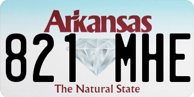 AR license plate 821MHE