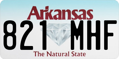 AR license plate 821MHF