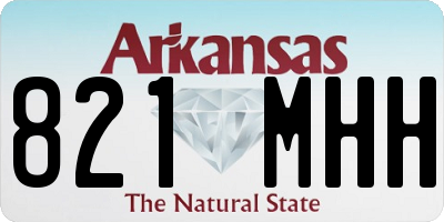 AR license plate 821MHH