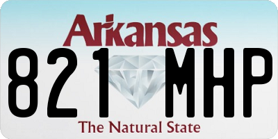 AR license plate 821MHP